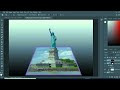 POP OUT EFFECT PHOTOSHOP STATUE OF LIBERTY