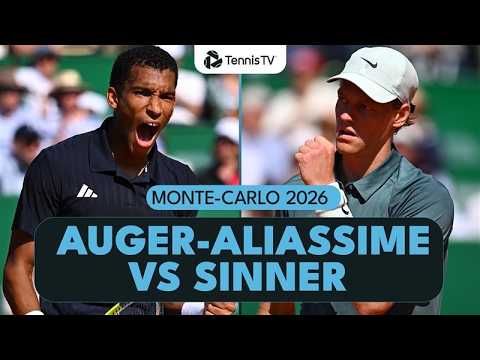 Felix Auger-Aliassime vs Jannik Sinner For A Semi-Final Place ⚔️ | Monte-Carlo 2026 Match Highlights