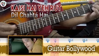 #Learn2Play ★★★ &quot;Kaisi Hai Yeh Rut&quot; (Dil Chahta Hai) chords - Guitar Bollywood Lesson