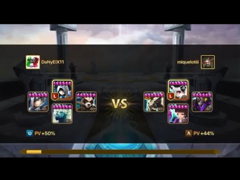 ☆ Summoners War Tetrarchia ☆ |Ariel Bolverk Mo Long Amelia VS Akroma Shan Rahul Woonsa|