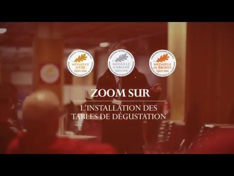 Voir la vidéo : L'installation des tables de dégustation