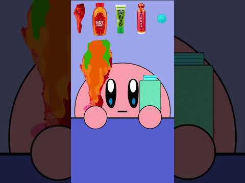 Kirby Animation - Dream Land Spicy Fried Chicken #kirby #shorts