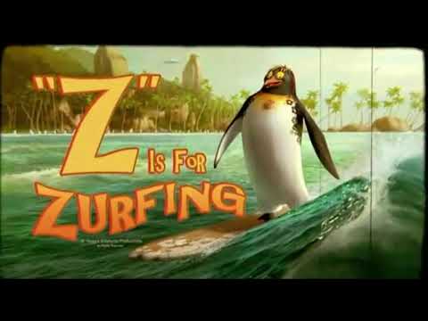 Surf’s Up 2007 trailer still — Cody Maverick eyeing a break as the mockumentary crew films