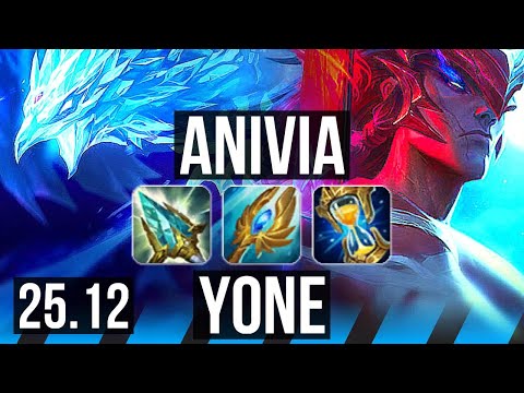 ANIVIA vs YONE (MID) | 10/3/6 | EUW Master | 25.12