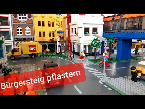 Brick City Update 15 Bürgersteig ausbauen | Lego City