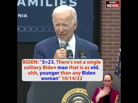 Not a single solitary Biden man that is as old, uhh, younger than any Biden woman