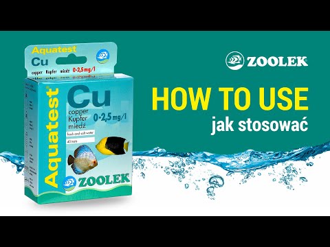 ZOOLEK Aqua Test Cu (1070) - Test na miedź do akwarium słodkowodnego i morskiego