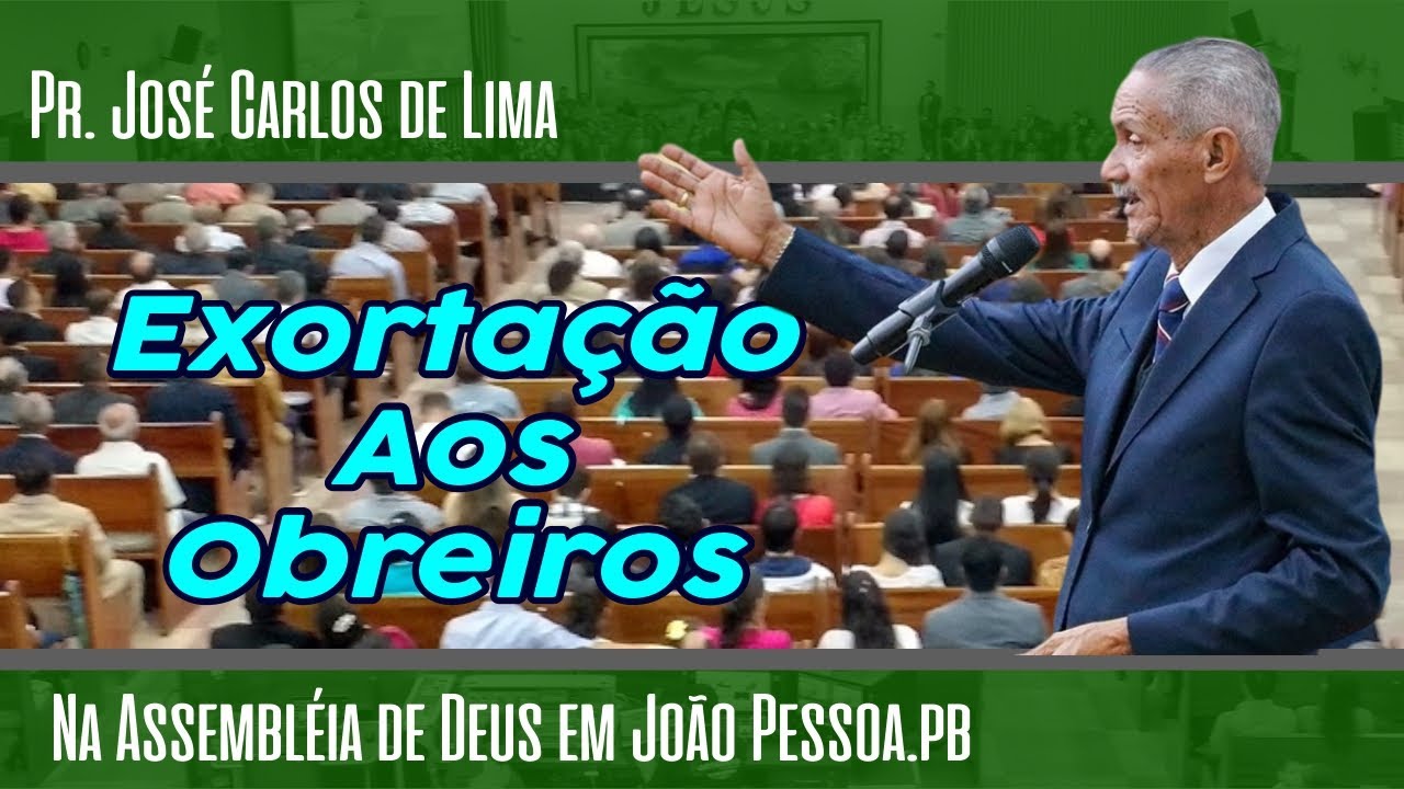 Pr. José Carlos de Lima Exortando os Obreiros