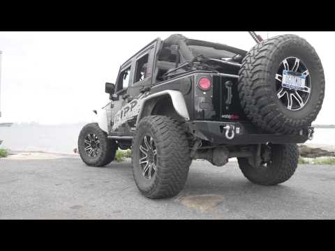 RIPP Exhaust System 3.8 JK Startup and fly-by