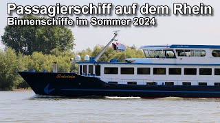 Schiffe auf dem Rhein - Sommer 2024 - Binnenschifffahrt