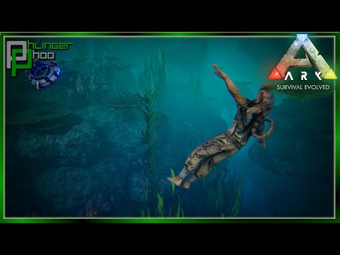 GETTING OUR FEET WET - SETTING UP A SHACK IN THE OCEAN BIOME! Soloing the Ark S5E113