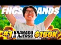 1ST PLACE FNCS GRAND FINALS (150,000$) + FACECAM 🏆 | Khanada