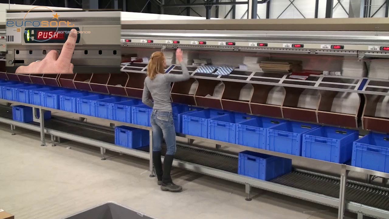 Dual Split Tray (Bomb Bay) Sorter for Apparel E-Commerce