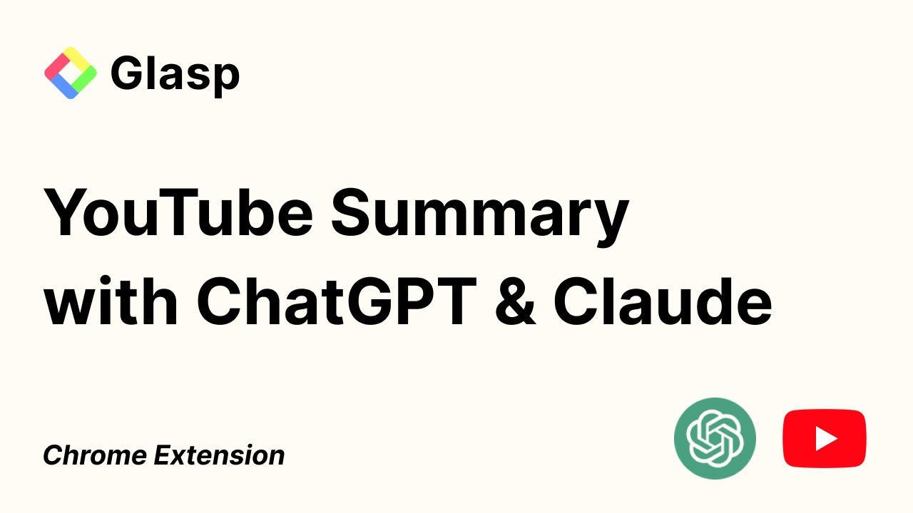 YouTube Summary with ChatGPT & Claude | Tutorial Video