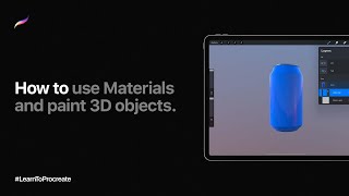 How to use Materials and paint 3D objects in Procreate