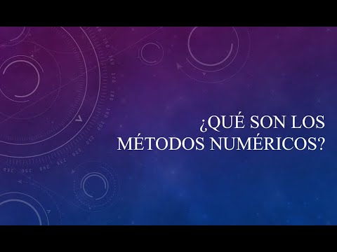 Que son los métodos numéricos?