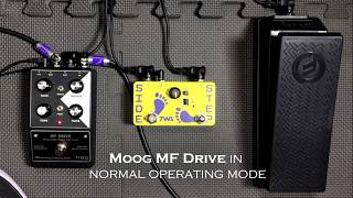 Video thumbnail for TWA Side Step Expression LFO and the Moog MF Drive by Godlyke Inc.