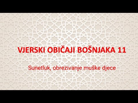 Sunetluk, obrezivanje muške djece - raniji običaji