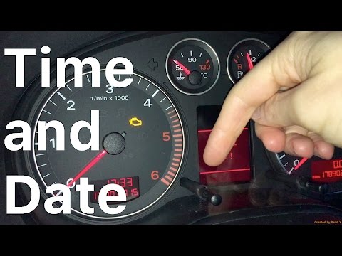 Time and Date set Audi A3