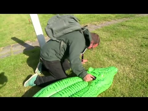 Attacken mot Christer - får fluga i munnen - Spring! (TV4)