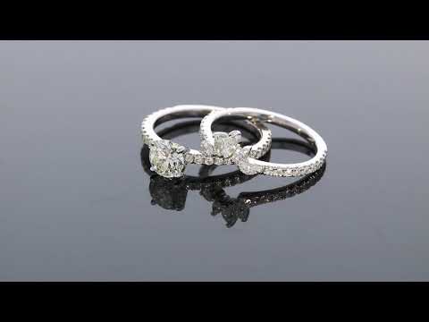 Graduated Marquise Diamond Tiara Wedding Ring - F3413