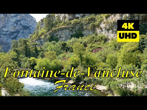 Fontaine-de-Vaucluse, França em 4K (UHD)