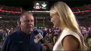 Coach Brian Kelly - “our entire team needs to be executed”
