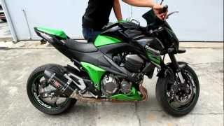 2013 Kawasaki Z800 Yoshi R77 Exhaust Sound