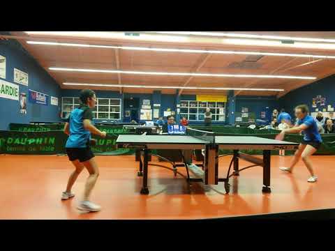 TENNIS DE TABLE (Pré-Nat. Fém, barrage accession N3) Longueau 3 - 8 Ent. A.T.T. Le Havre/St-Jouin