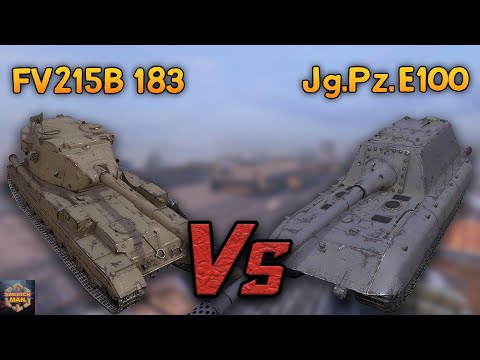 FV215b 183 Vs Jg.Pz.E100 / Who is the Most DANGEROUS??? / WoT Blitz