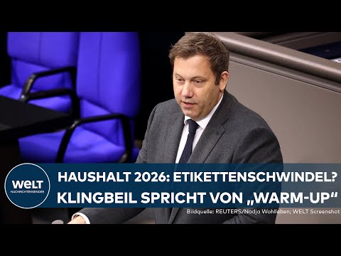 HAUSHALT 2026: Opposition hält ihn für Etikettenschwindel! War nur das „Warm-Up“ – meint Klingbeil