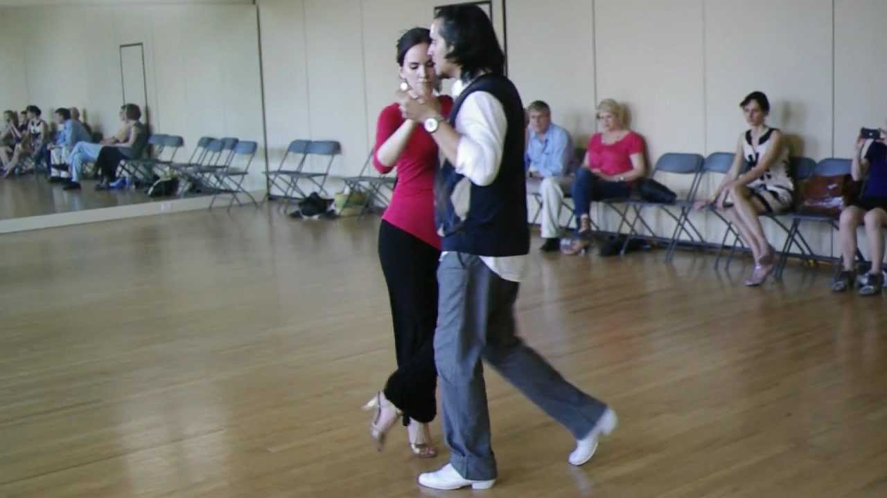 "Milonga" class demo by Anabella Diaz-Hojman and Mario Consiglieri at ASTF-2012