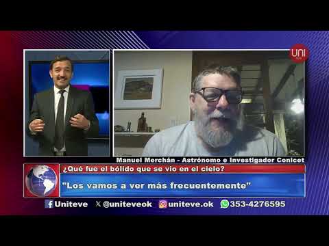 Un bólido se vió el cielo de Villa María