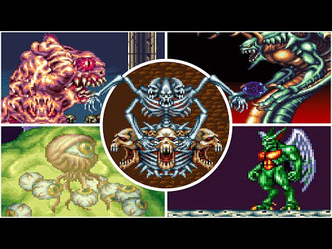 Demon's Crest - All Bosses (SNES)