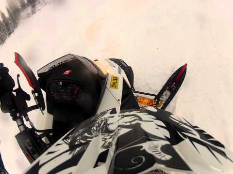 Snøscooter trening GO PRO HD