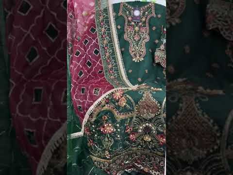 Hoor Tex Or-13 Heavy Organza Wholesale Pakistani Suit Catalog – product video thumbnail