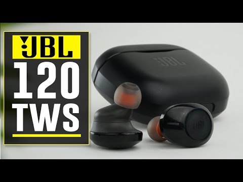 Black jbl 120tws wireless in-ear headphones