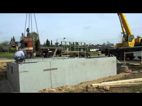 Otto Knecht - Fertigteilkeller Montage