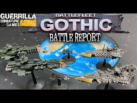 Battlefleet Gothic Battle Report - Iron Warriors vs. Imperials