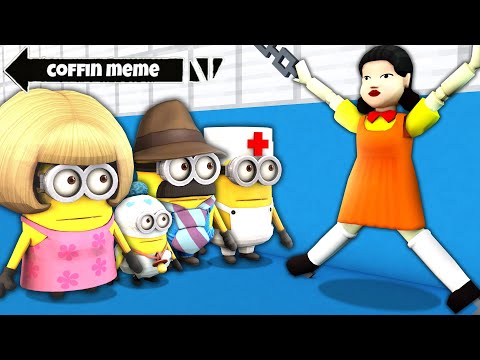 WHAT HAPPENED TO CATCH AS DOLL in SQUID GAME INVESTIGATION GREEN LIGHT RED Minion Gameplay Movie