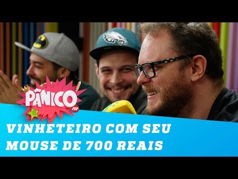 Vinheteiro PISTOLOU com seu mouse de 700 reais