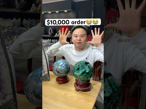 $10,000 order and it’s for personal collection??!! #crystalwholesaler #giantcrystals #mysterybox