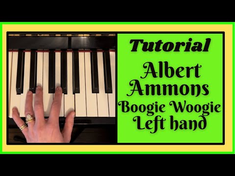 How to play Boogie Woogie . Left hand tutorial. Albert Ammons left hand. Sheet music available