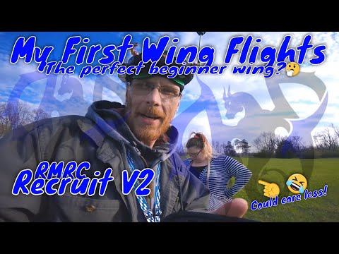 RMRC Recruit V2 - Perfect Beginner Wing? My First FPV Wing Session!