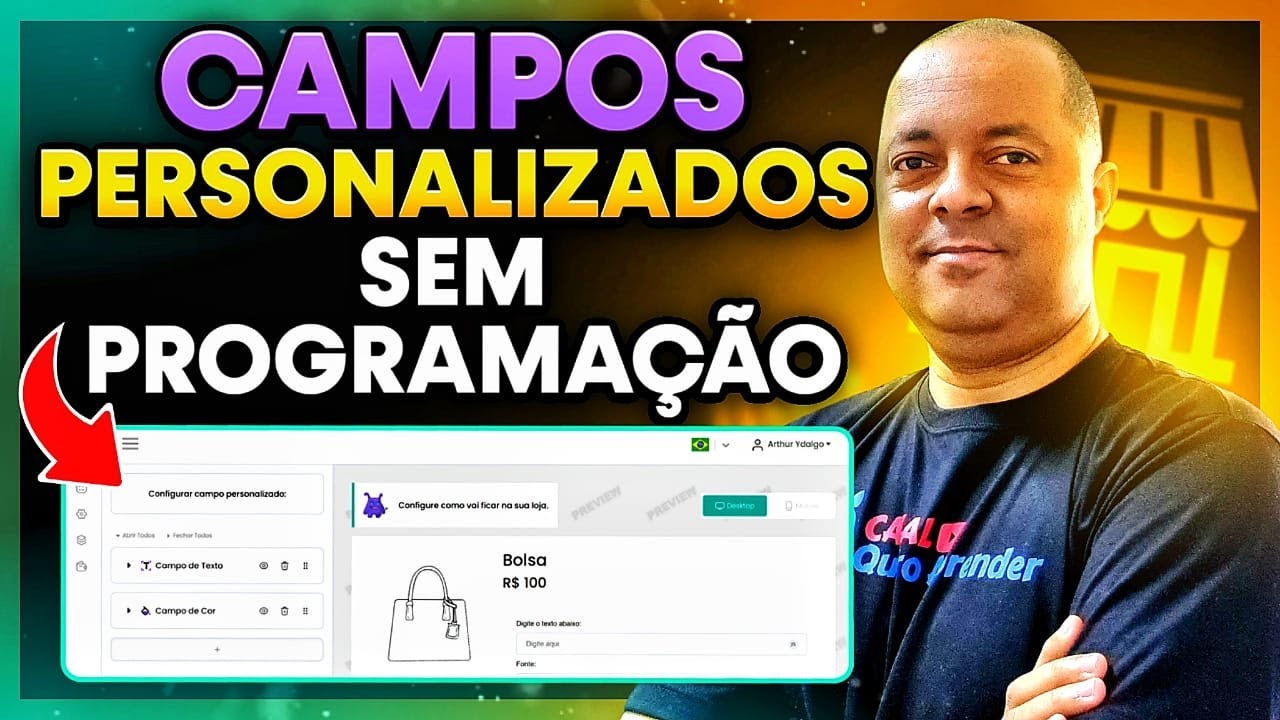 Colocar campos personalizados na Loja Virtual Nuvemshop 2023