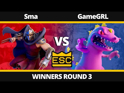 ESC 17 Winners Round 3 - Sma (Shredder) Vs. GameGRL (Reptar) - Nickelodeon All-Star Brawl Tournament