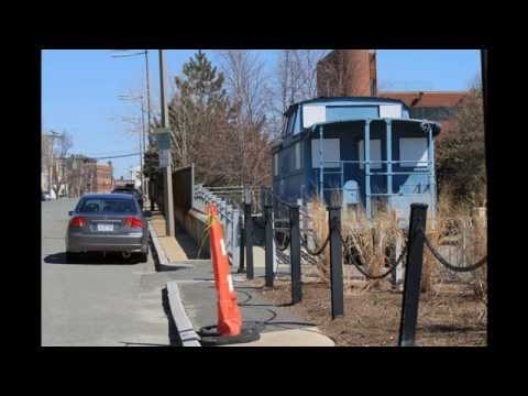 Urban Options Boston MA East Boston Greenway Part 3 Blue Caboose.