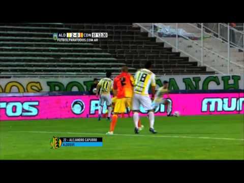 Gol de Capurro. Aldosivi 2 - Crucero del Norte 0. Fecha 24. Primera División 2015. FPT