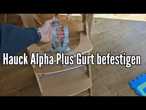 Attaching the Hauck Alpha Plus harness to the Hauck highchair harness