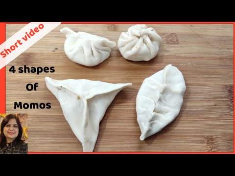 4 shapes of momos | Folding techniques of momos | मोमो के 4 डिज़ाइन # Shorts